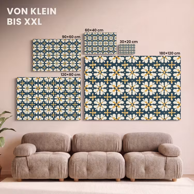 Motief - Tegel - Okergeel canvas 2cm klein 34 -Xsfeer8_DE