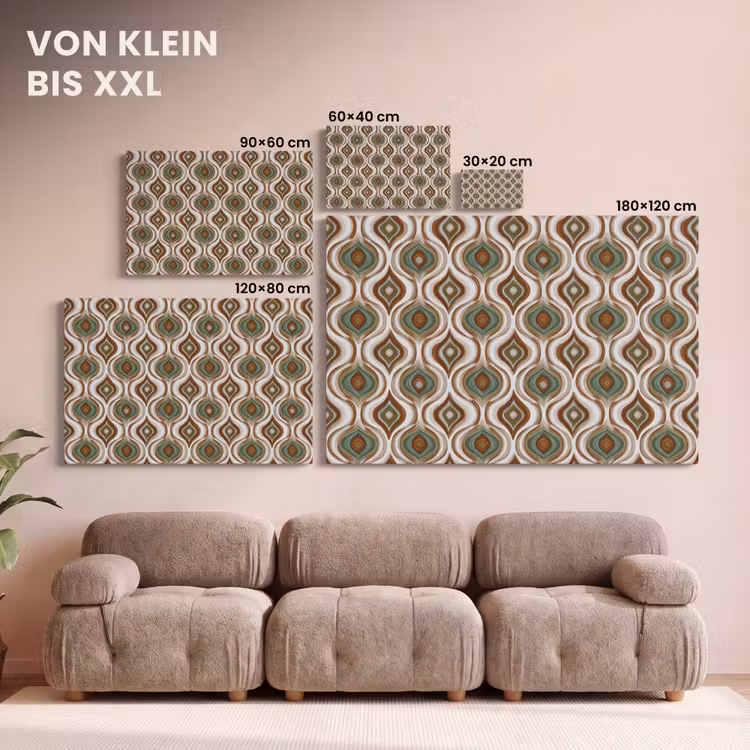 Motief - Patroon - Kleurrijk canvas 2cm klein 34 -Xsfeer8_DE