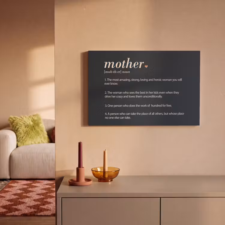 Mama definitie - Mother - Quotes - Spreuken canvas 2cm klein -sfeer1