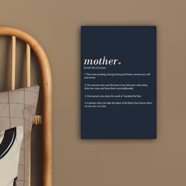 Mama definitie - Mother - Quotes - Spreuken canvas 2cm klein -closeup_print_DE