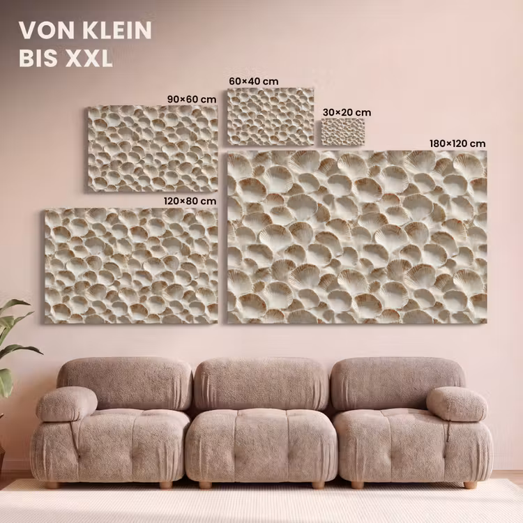 Schelpen - Waaiervorm - Wit canvas 2cm klein 34 -Xsfeer8_DE