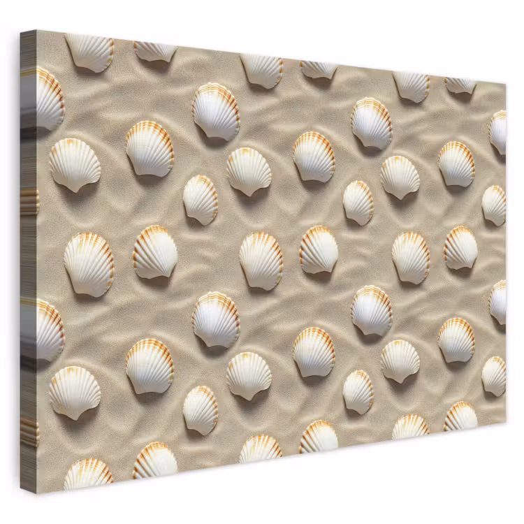 Schelpen - Zand - Maritiem canvas 2cm klein 34 -3d