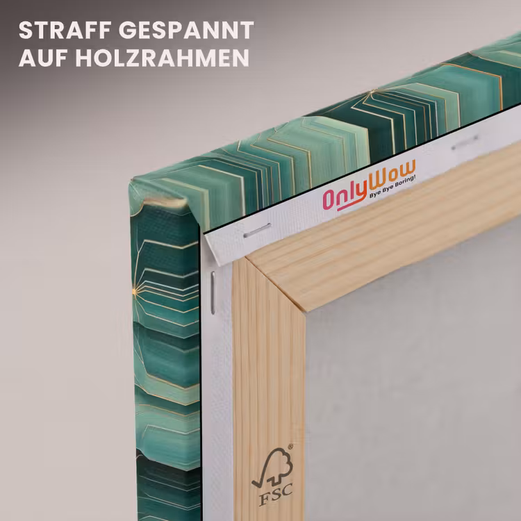 Patroon - Bladeren - Groen canvas 2cm klein 34 -uniquesellingpoint_afwerking-onlywow_DE