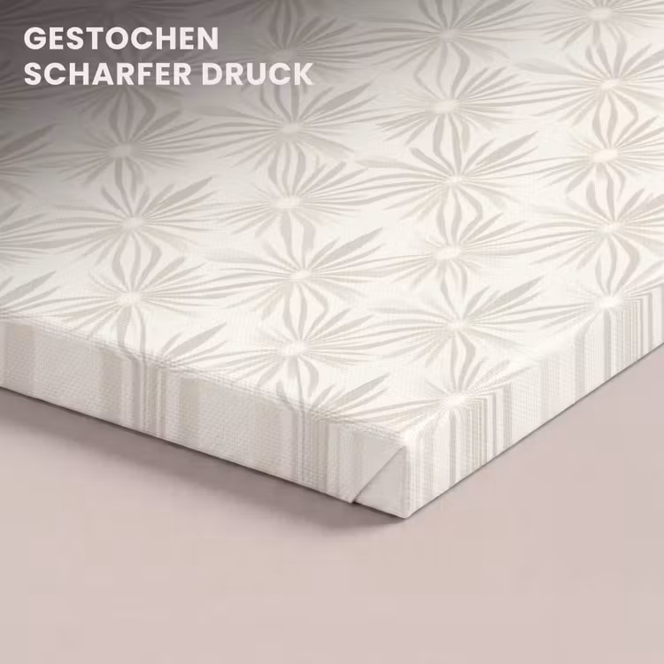 Patroon - Bloemen - Beige canvas 2cm klein 34 -closeup_print_DE