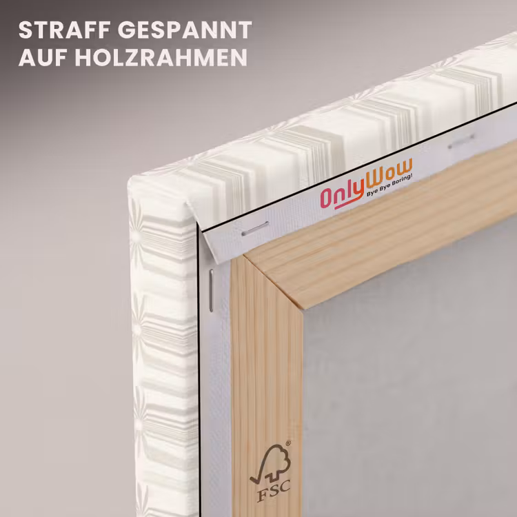Patroon - Bloemen - Beige canvas 2cm klein 34 -uniquesellingpoint_afwerking-onlywow_DE