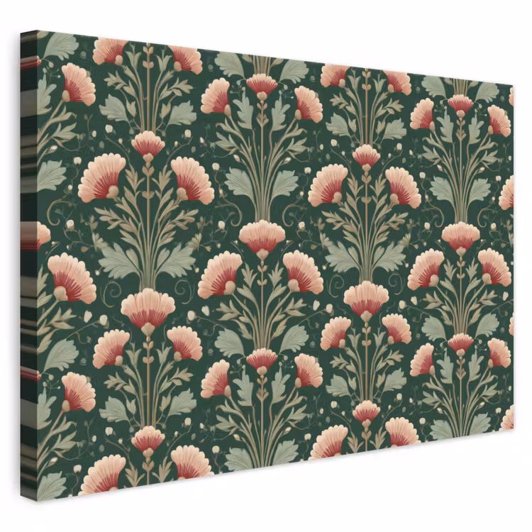Patroon - Botanisch - Kleurrijk canvas 2cm klein 34 -3d
