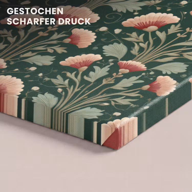 Patroon - Botanisch - Kleurrijk canvas 2cm klein 34 -closeup_print_DE