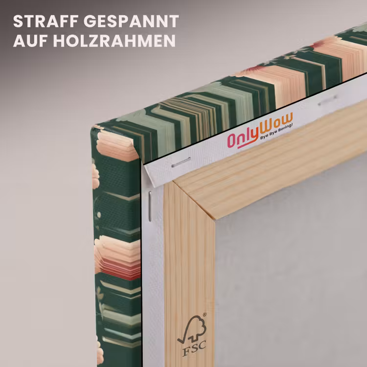 Patroon - Botanisch - Kleurrijk canvas 2cm klein 34 -uniquesellingpoint_afwerking-onlywow_DE