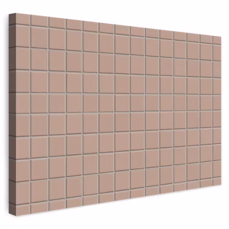 Patroon - Tegel - Oudroze canvas 2cm klein 34 -3d