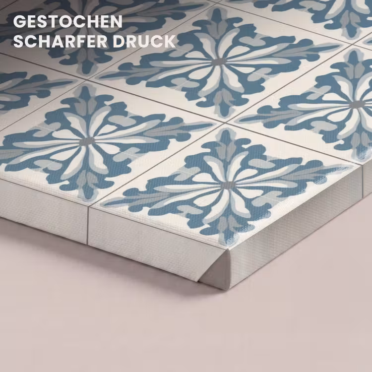 Dessin - Tegel - Blauw canvas 2cm klein 34 -closeup_print_DE