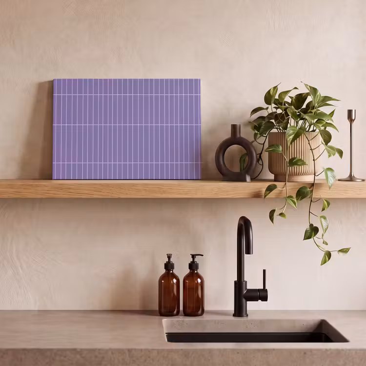 Patroon - Tegel - Lila canvas 2cm klein 34 -sfeer3