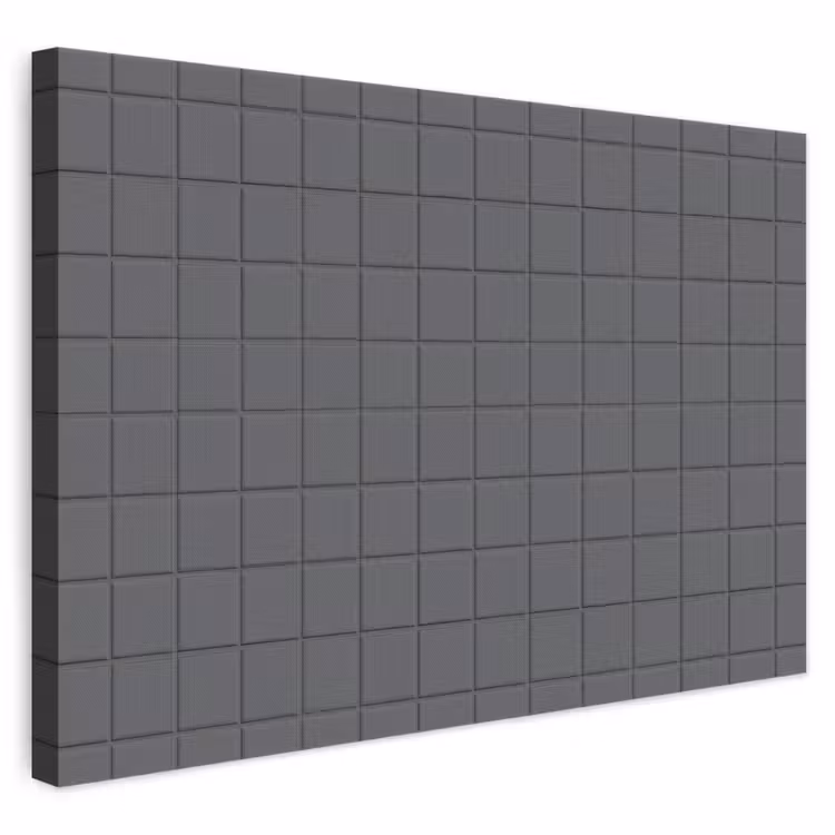 Patroon - Tegel - Grafiet - Grijs canvas 2cm klein 34 -3d