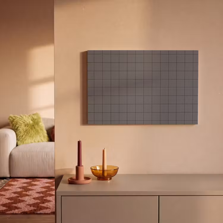 Patroon - Tegel - Grafiet - Grijs canvas 2cm klein 34 -sfeer1