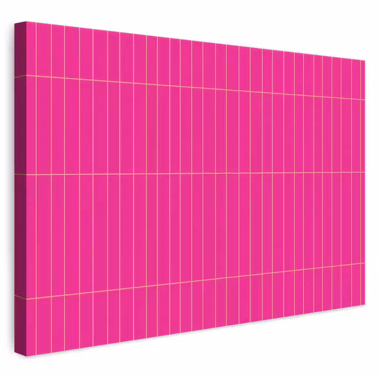 Patroon - Tegel - Magenta - Roze canvas 2cm klein 34 -3d