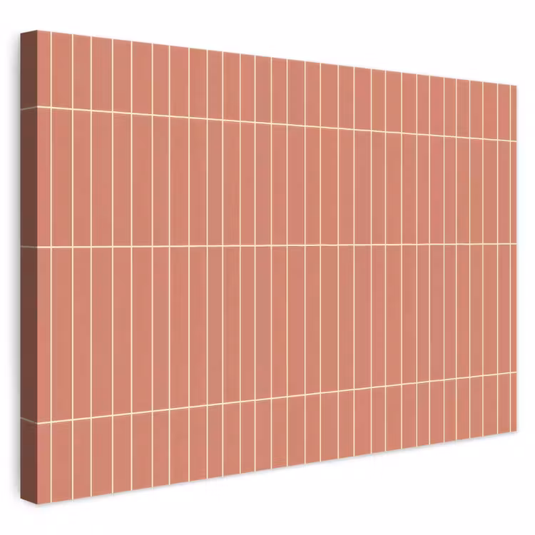 Patroon - Tegels - Terracotta canvas 2cm klein 34 -3d