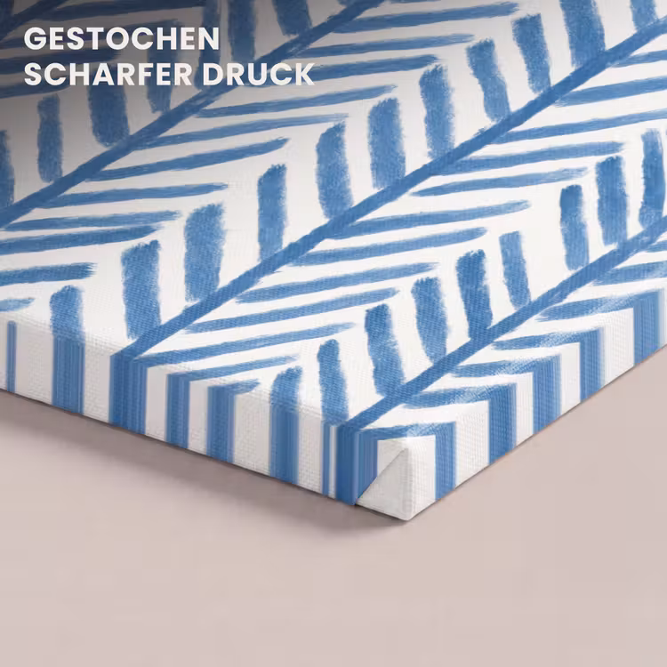 Patroon - Streep - Blauw canvas 2cm klein 34 -closeup_print_DE