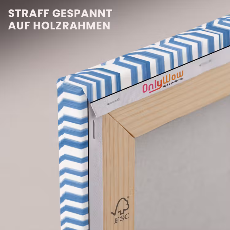Patroon - Streep - Blauw canvas 2cm klein 34 -uniquesellingpoint_afwerking-onlywow_DE