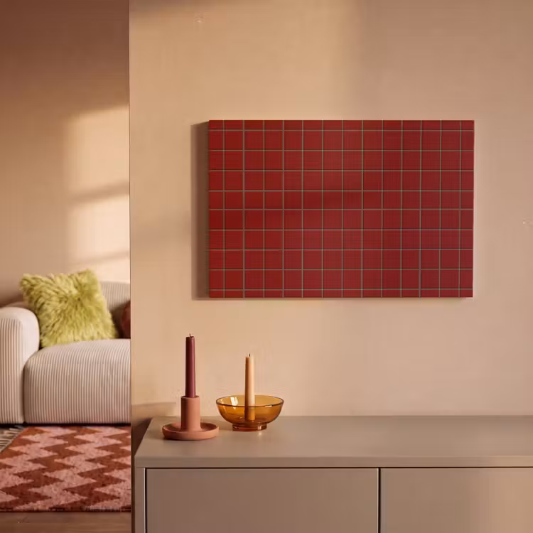 Patroon - Tegels - Burgundy canvas 2cm klein 34 -sfeer1