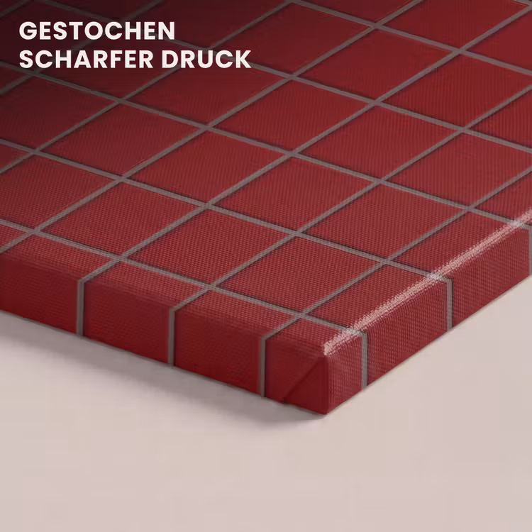Patroon - Tegels - Burgundy canvas 2cm klein 34 -closeup_print_DE