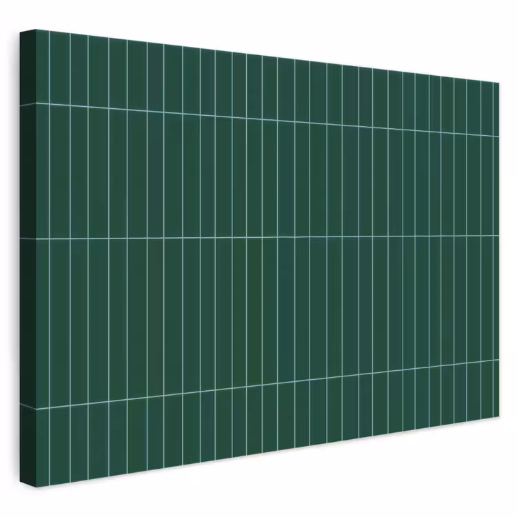 Patroon - Tegels - Donkergroen canvas 2cm klein 34 -3d