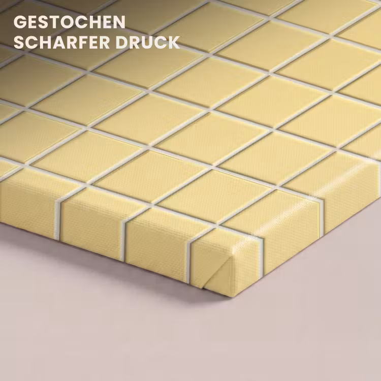 Patroon - Tegels - Geel canvas 2cm klein 34 -closeup_print_DE
