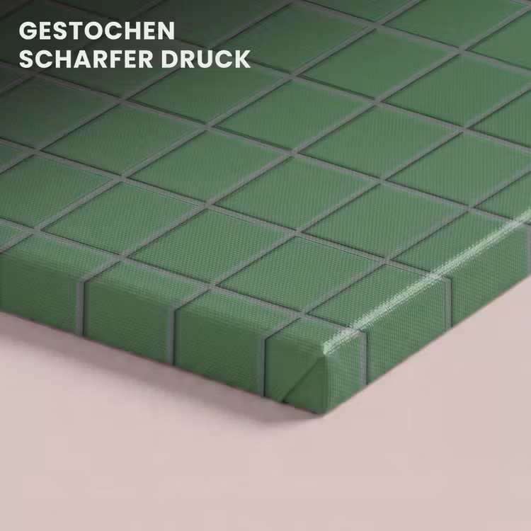 Patroon - Tegels - Groen canvas 2cm klein 34 -closeup_print_DE