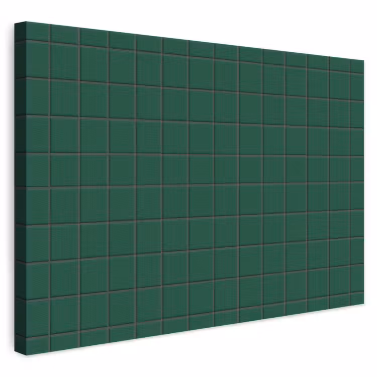 Patroon - Tegels - Dennen - Groen canvas 2cm klein 34 -3d