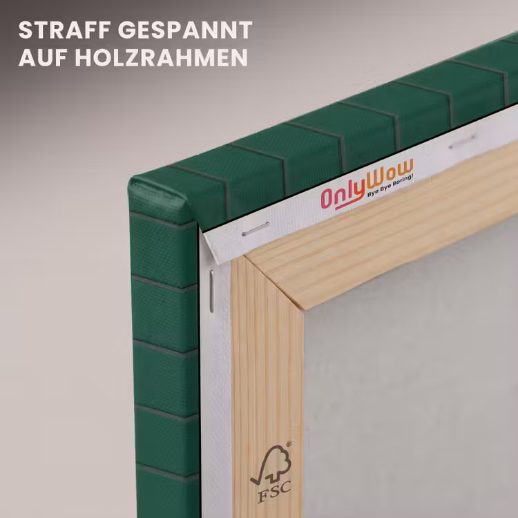 Patroon - Tegels - Dennen - Groen canvas 2cm klein 34 -uniquesellingpoint_afwerking-onlywow_DE