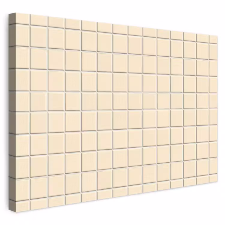 Patroon - Tegels - Gebroken - Wit canvas 2cm klein 34 -3d