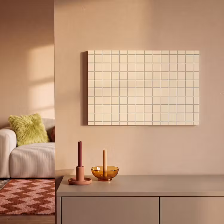 Patroon - Tegels - Gebroken - Wit canvas 2cm klein 34 -sfeer1