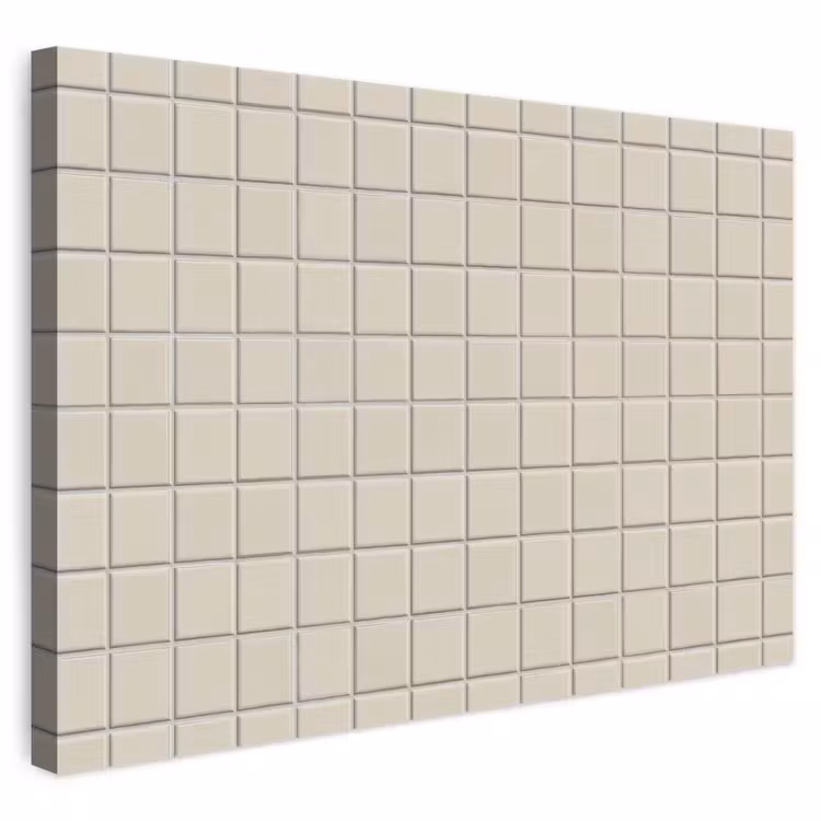Patroon - Tegels - Taupe canvas 2cm klein 34 -3d