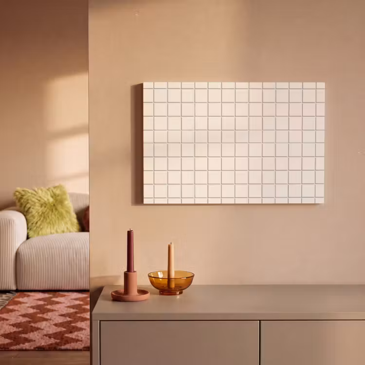Patroon - Tegels - Wit canvas 2cm klein 34 -sfeer1