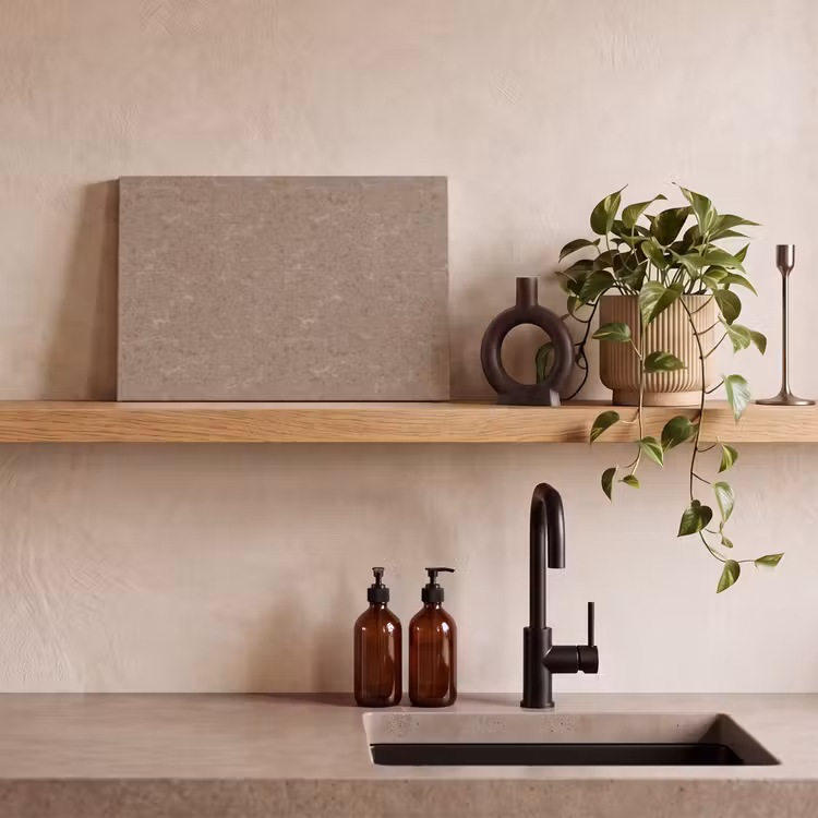 Patroon - Kalksteen - Beige canvas 2cm klein 34 -sfeer3