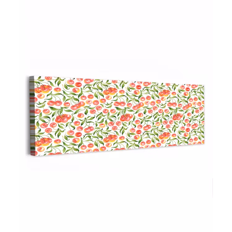 Patroon - Kersen - Wit canvas 2cm klein 828 -z3d