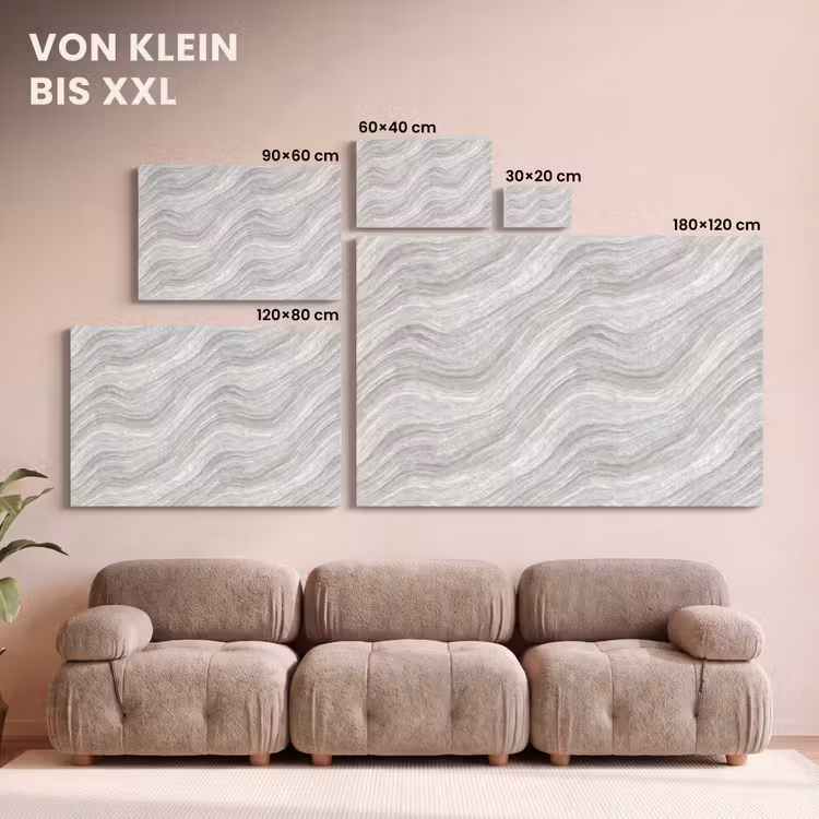 Patroon - Helder - Wit - Grijs canvas 2cm klein 34 -Xsfeer8_DE