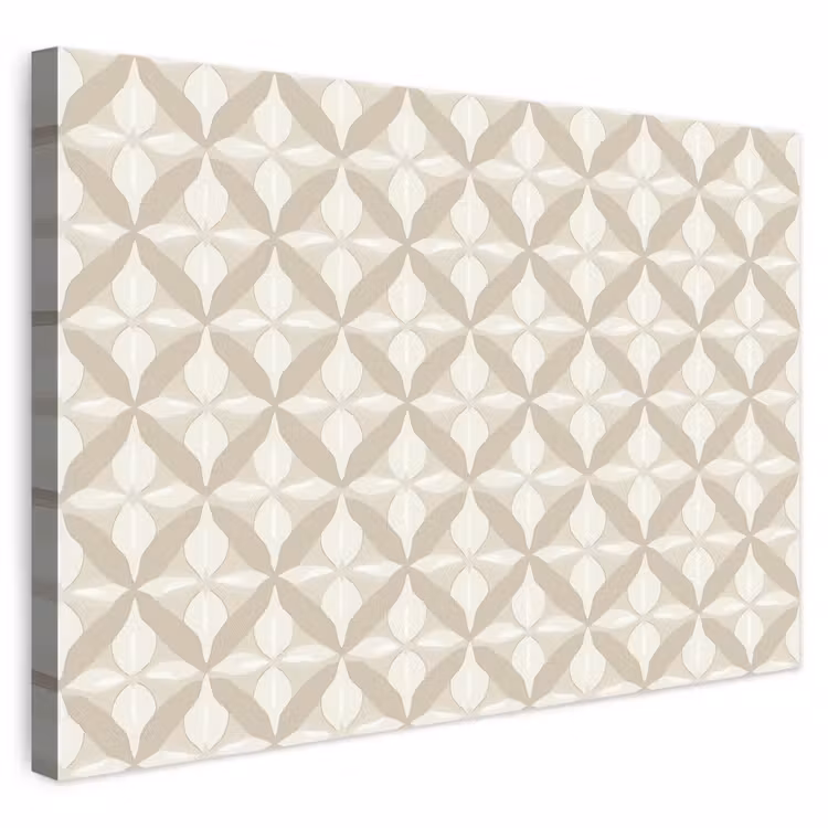 Patroon - Klassiek - Beige canvas 2cm klein 34 -3d
