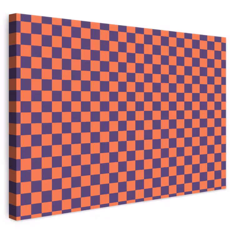 Patroon - Klassiek - Paars canvas 2cm klein 34 -3d
