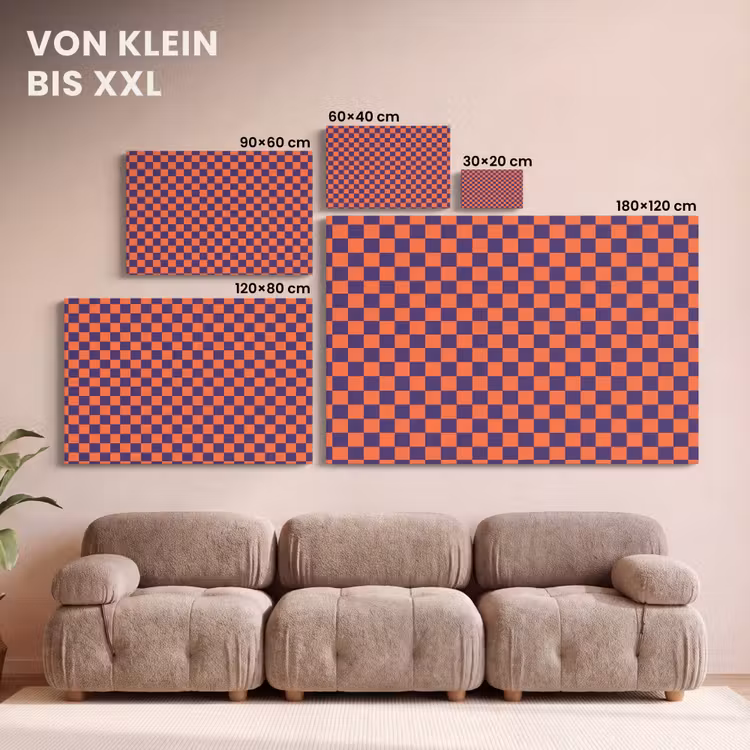Patroon - Klassiek - Paars canvas 2cm klein 34 -Xsfeer8_DE