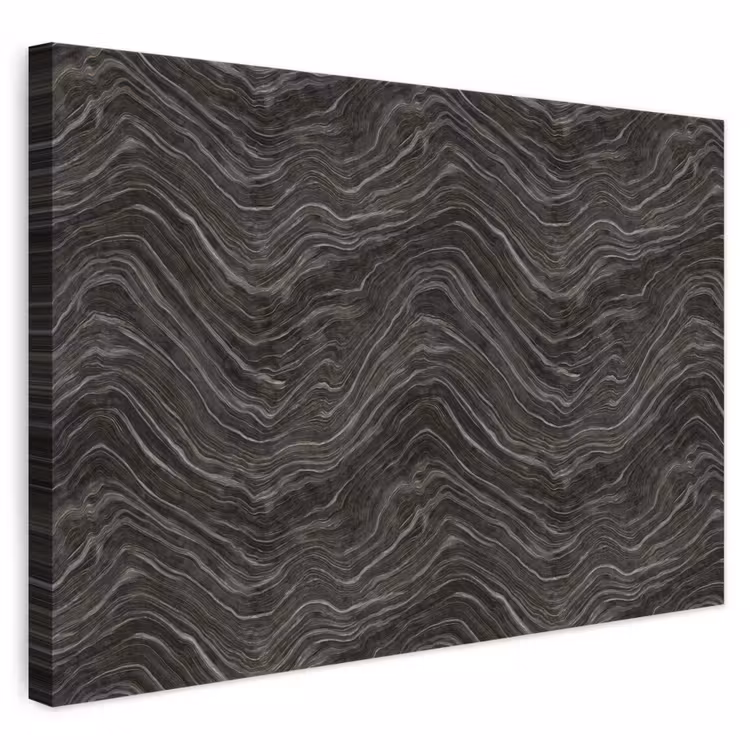 Patroon - Contrast - Antraciet canvas 2cm klein 34 -3d