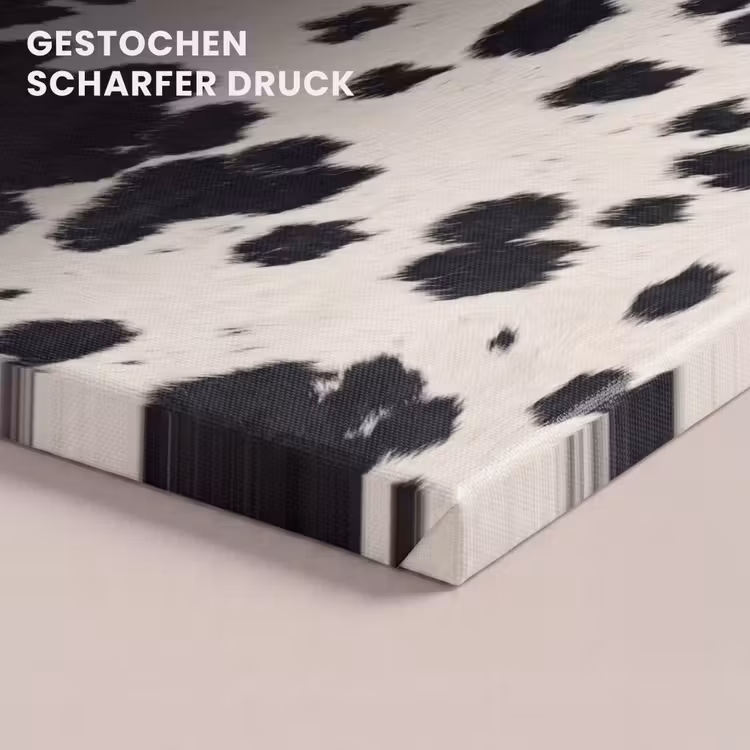 Patroon - Vacht - Zwart - Wit canvas 2cm klein -closeup_print_DE