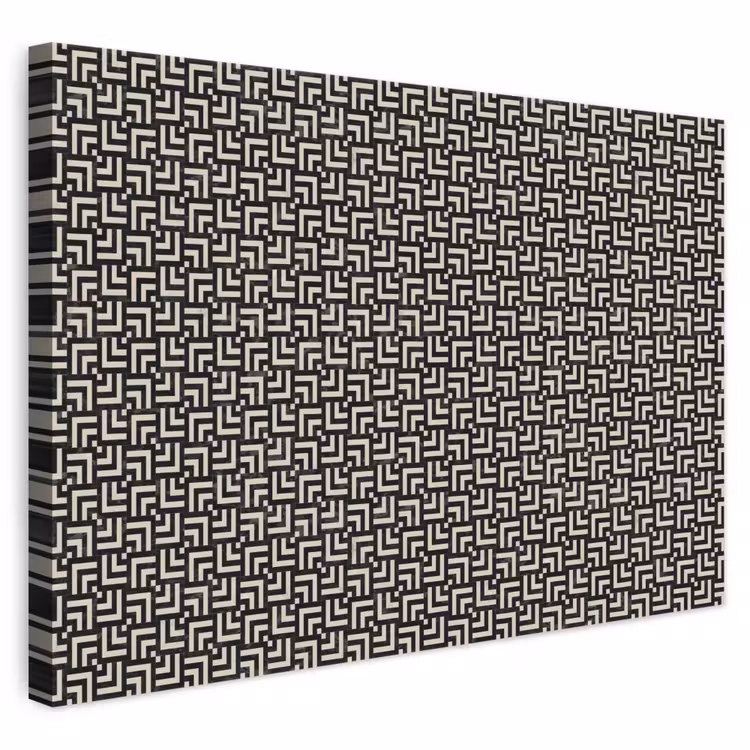 Patroon - Marmer - Zwart canvas 2cm klein 34 -3d