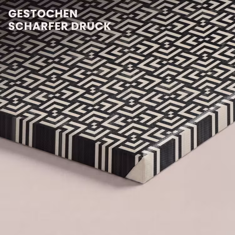 Patroon - Marmer - Zwart canvas 2cm klein 34 -closeup_print_DE