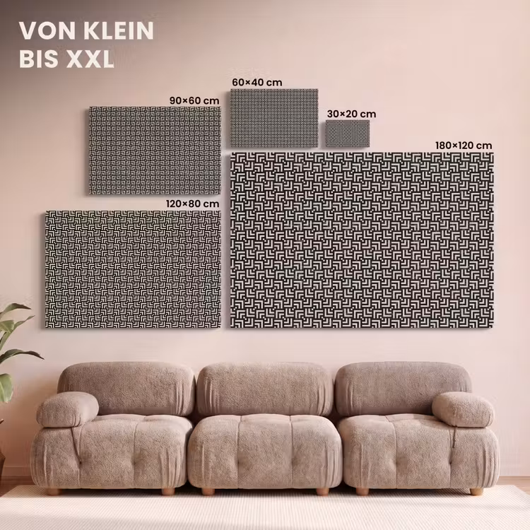 Patroon - Marmer - Zwart canvas 2cm klein 34 -Xsfeer8_DE