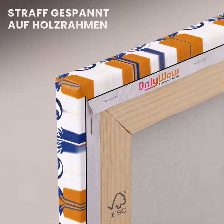 Patroon - Modern - Kleurrijk canvas 2cm klein 34 -uniquesellingpoint_afwerking-onlywow_DE