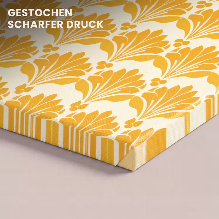 Patroon - Motief - Geel canvas 2cm klein 34 -closeup_print_DE