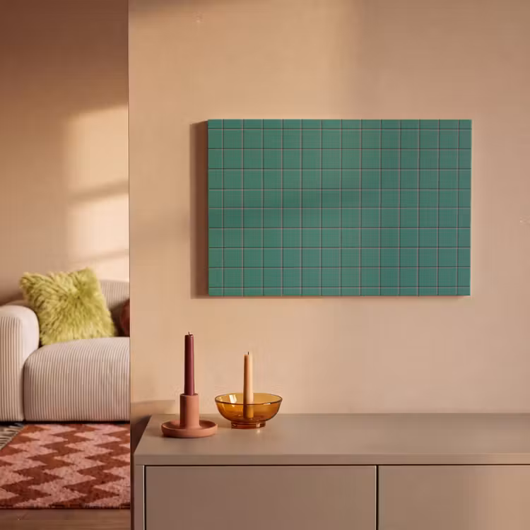 Patroon - Patroon - Smaragd canvas 2cm klein 34 -sfeer1