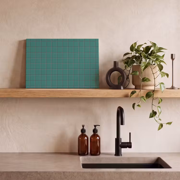 Patroon - Patroon - Smaragd canvas 2cm klein 34 -sfeer3