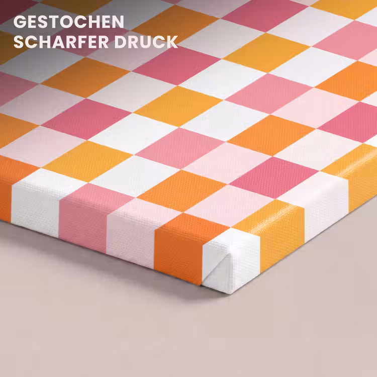 Patroon - Vierkant - Roze canvas 2cm klein 34 -closeup_print_DE