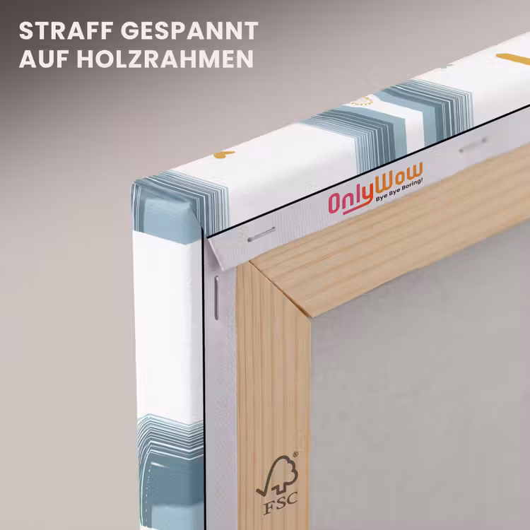 Patroon - Regenboog - Hartjes canvas 2cm klein -uniquesellingpoint_afwerking-onlywow_DE