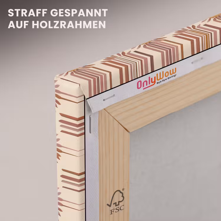 Patroon - Retro - Bruin canvas 2cm klein 34 -uniquesellingpoint_afwerking-onlywow_DE